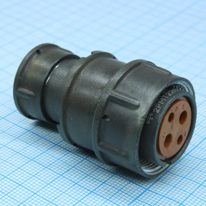 2РМТ22КПЭ4Г3В1В, Соединитель  цилиндрический низкочастотный негерметичный