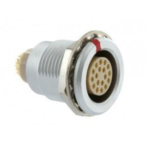 JBXER1G02FSSDSR, Цилиндрические защелкивающиеся разъемы 2P Socket Receptacle Solder Panel Mt Sz 1