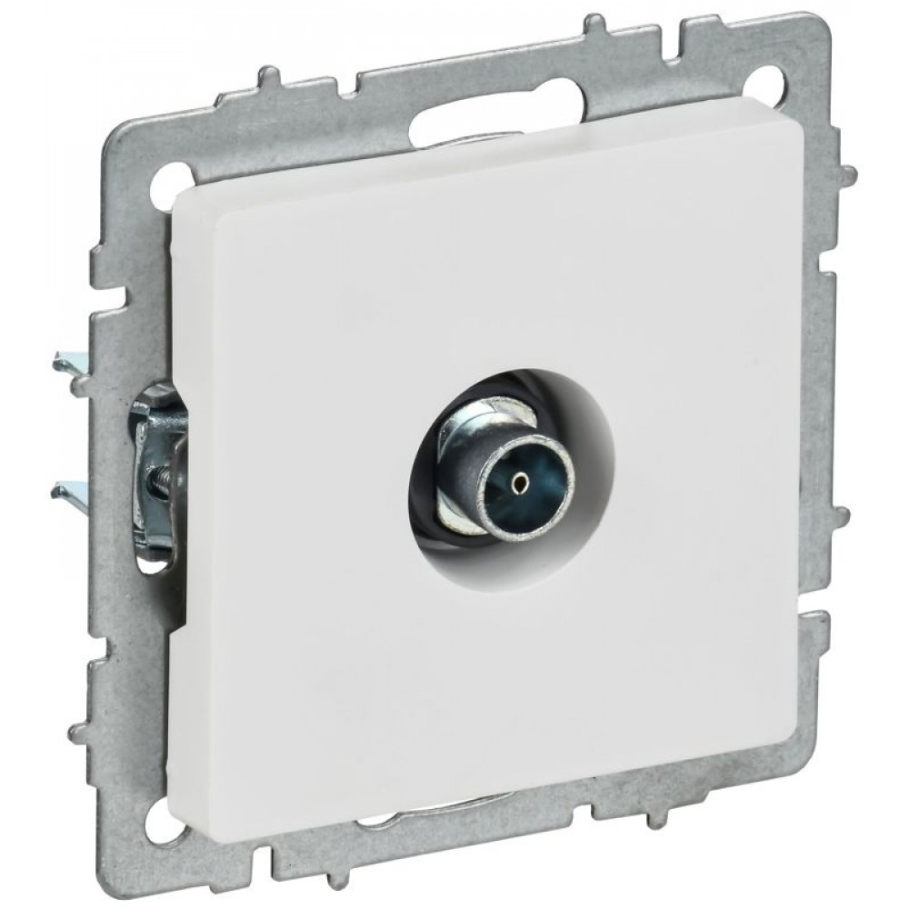 Изображение товара Розетка TV оконечная BRITE РТВ11-0-БрАБ арктический белый IEK