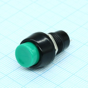 SPB-10AGN1-G, Кнопка с фиксацией 0.5А 250В круглая М10 -зеленый-