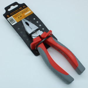 Пассатижи диэлектрические 180 мм серия Стандарт, для работ под напряжением до 1000 В, захват и удержание плоских и круглых деталей