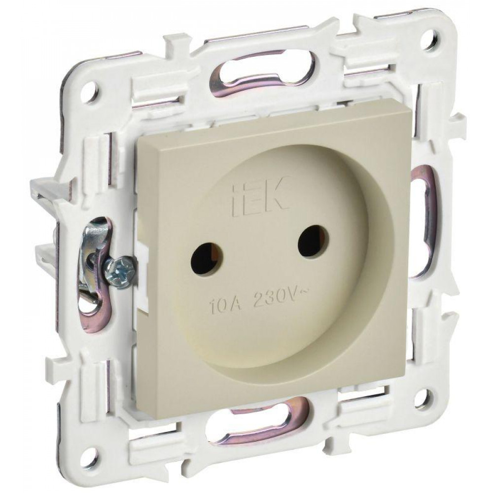 Изображение товара Розетка силовая без заземления SKANDY 10А IP20 бежевый