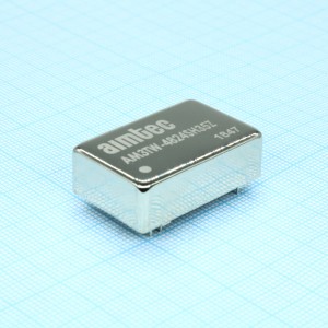 AM3TW-4824SH35Z, DC/DC, 3Вт, вход 18…72В, выход 24В/0.125А, изоляция 3500В DC, КПД 80%, максимальная емкостная нагрузка не более 22мкФ, DIP24, 31.75x20.32x10.16мм, -40…85°C, металл