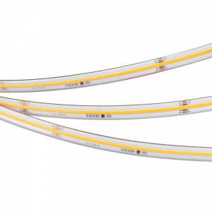 Лента герметичная SPI-COB-PS-X378-14mm 24V Warm2700-PX63-BPT (7 W/m, IP67, 5m) 041743, Светодиодная лента SPI-X378, герметичная IP67 (PS - силиконовая экструзия), микросхема WS2818B. Светодиоды CSP 378 шт/м (1890шт на 5м), 1 pixel = 63 LED, белая плата, скотч 3М. Цвет ТЕПЛЫЙ 2700K, высокий индекс цветопередачи CRI>90, угол 120°. Питание 24