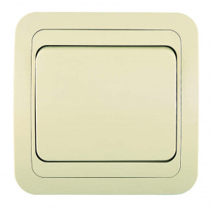 Переключатель проходной 1-кл. СП Mimoza 10А IP20 крем./крем. 25005