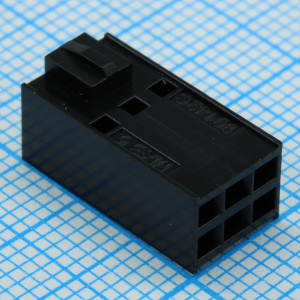 901420006, Корпус разъема RCP 6 контактов  шаг 2.54мм монтаж на кабель серия C-Grid III™ пакет