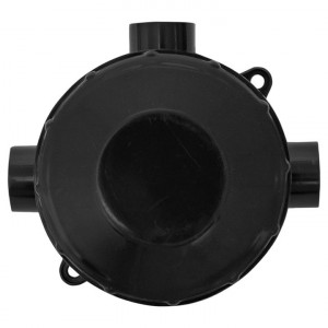 Коробка распределительная КМР-040-040б трехрожковая черная (70х35) PROxima plc-kmr-040-040b