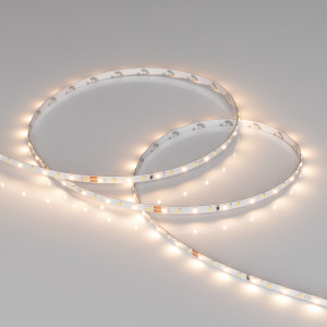 Лента MICROLED-M140-4mm 24V White-CDW (4.8 W/m, IP20, 2216, 5m) 024505(2), Биполярная узкая лента MICROLED-M140 с изменяемой цв. температурой, открытая. Светодиоды 2216, 140 шт/м (700 шт на 5 м), белая плата, ширина 4 мм, скотч 3M. Цвет БЕЛЫЙ 6000 K + ТЁПЛЫЙ 2700 K, цветопередача CRI>90, угол 120°. Питание 24V, мощность 4.8 Вт/м