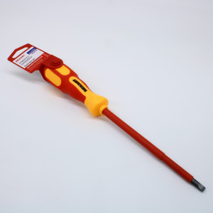 Отвертка диэлектрическая SL6Х150, шлицевая до 1000 В, двухкомпонентная рукоятка