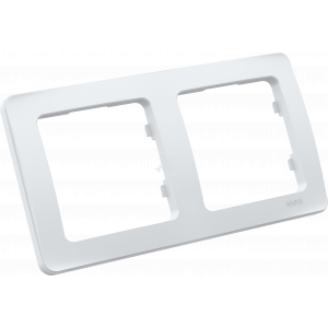 MASTER Рамка двухпостовая белый Р402