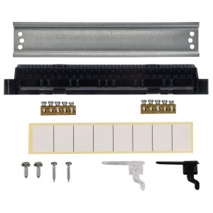 Корпус пластиковый навесной на 8 модулей ЩРН-П-8 IP41 UNION Compact черная прозрачная дверь UIC-KP12-N-08-41-K01