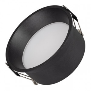 Светильник MS-BREEZE-BUILT-R125-16W Day4000 (BK, 85 deg, 230V) 035614, Встраиваемый светильник даунлайт. Мощность 16 Вт, св. поток 960 лм, 60 лм/Вт, дневной 4000 K, CRI>90, угол 85°, напряжение питания 230 В. Чёрный круглый корпус из алюминия, степень защиты IP20. Размер: диаметр 125 мм, высота 60 мм. Монтаж встраиваемый, ус