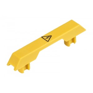 Защитная крышка AD WT 6/10, Защитная крышка на 1 клемму, с предупреждающим знаком, для клемм WT 6/10, желтая