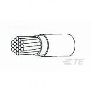 81044/12-24-9, Монтажный провод 24AWG 19x36 WH PRICE PER FT
