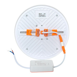 Светодиодный встраиваемый даунлайт безрамочный ДВО 1108 круглый 24Вт 4000K IP20 LUMA EKF