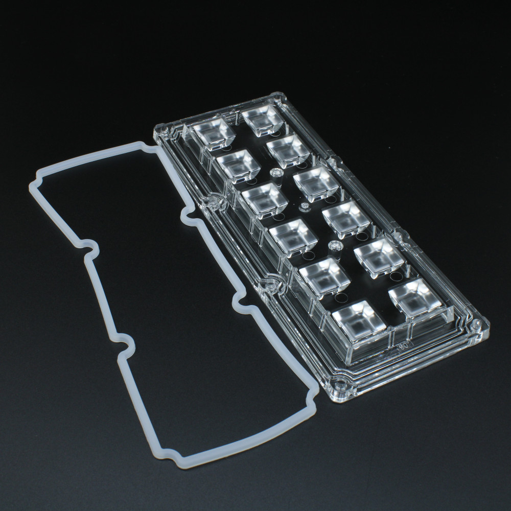 Изображение товара Групповая прямоугольная линза для светодиодов 12 LED ALHB173D12LED90G-NEW