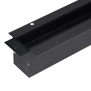 Трек встраиваемый MAG-TRACK-4560-F-3040 (BK, 5LN) 046830, Встраиваемый магнитный трек с фланцем, длина 3040мм. DC24V. Материал алюминий, цвет черный. Две заглушки в комплекте. 5 токопроводящих дорожек (возможность управления DALI) Размер ДxШxВ: 3000x45x60мм. Размер (с учетом заглушек и фланцев) ДxШxВ: 3040x75x60