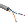 Кабель витая пара U/UTP кат.5E 2х2х24AWG solid CU PVC сер. (м) Б0044428