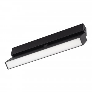 Светильник MAG-FLAT-FOLD-25-S200-6W Day4000 (BK, 100 deg, 24V) 034234, Светильник поворотный для магнитных треков шириной 25мм, 6Вт. Цвет свечения ДНЕВНОЙ 4000K, световой поток 400лм, угол 100°, CRI>90. Корпус прямоугольный, металл, цвет черный, IP20. Размеры LxWxH 204x20x46мм. Входное напряжение DC24V, мощность 6Вт.