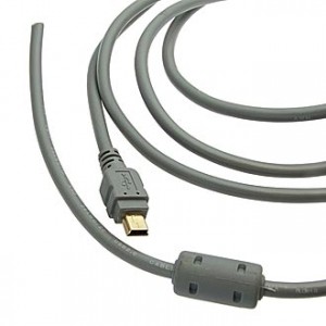 MINIUSB-BM 5P 1.8M F, Кабель USB, Mini USB BM штекер на проводе с фильтром