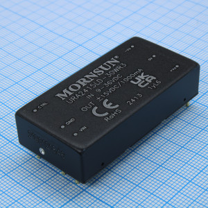 URA2415LD-30WR3, Преобразователь DC/DC на печатную плату 30 Вт, вход 9...36 В/выход ±15 В/±1.0 А (THТ)