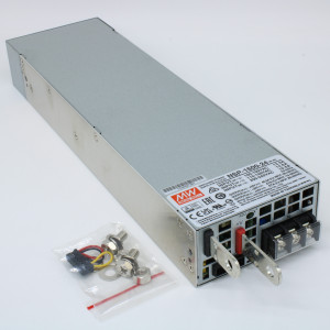 NSP-1600-24, AC-DC, 1608Вт, выход 24В/0…67A, прогр.рег.23.5…30 В , вход 90…264В AC, 47…63Гц / 127…400 В DC, КПД 91%, изоляция 3000В AC, в кожухе 300x85x41мм, -20…+70°С, 2 вентилятора