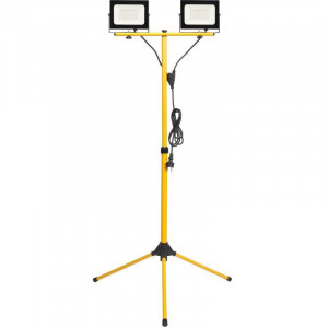 Прожектор светодиодный СДО 06-2x50Ш 6500К IP65 штатив черн. LPDO606-2X050-65-K02