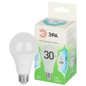 Лампа светодиодная LED 30 Вт 3000Лм 4000К груша нейтральный E27 220-240В LED A65-30W-840-E27 Green Line Б0067144