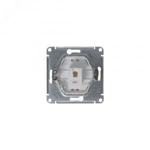GLOSSA розетка телефонная RJ11 механизм платина GSL001281T