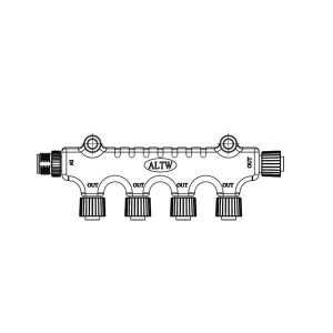 S-555555-FFFFFM-S001, Стандартный цилиндрический соединитель ADAPT SCREW 5- F CON TO M CON