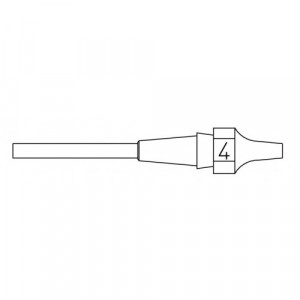 XDSL 4 desolder tip 1.2x2.5 L=10.5mm, Распаивающая насадка для паяльников DSX 120/WXDP 120/WXDW 120, 1,2х2,5мм L=10,5мм