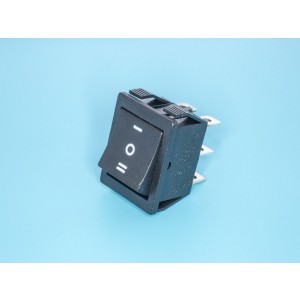 SWR-79, Выключатель 220В 6 контактов 29х22мм, черный, вкл-выкл-вкл