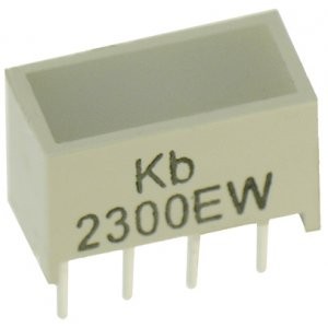 KB-2300EW, Светодиодный модуль 1хLEDх8,89х3,81мм/красный/625нм/8-40мкд/белый матовый