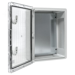 Щит пластиковый с монтажной платой прозр. дверь 400х300х170 мм IP65 PROxima PBT65MP003