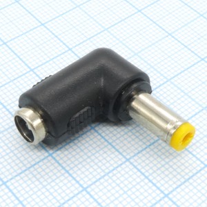 AD гн 5.5*2.1 - шт 5.5*2.1 угловой, переходник низковольтного питания