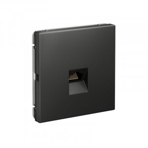 ARTGALLERY РОЗЕТКА компьютерная RJ45, кат. 5е, механизм, БАЗАЛЬТ GAL001483