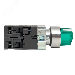 Переключатель BD21 2P c зеленой подсветкой 24В NO PROxima xb2-bk21-g-24