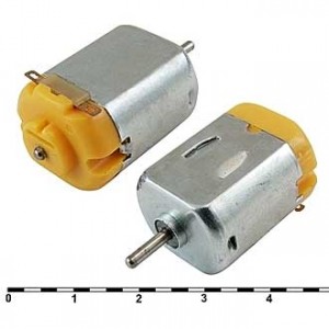 F130-15155  1.5V, Электродвигатель 1,5V 0,1Вт, 2100/1559об/мин 25х20х15мм вал 2х10мм