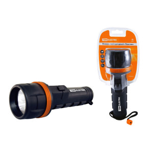 Фонарь светодиодный "Пластик", 7 светодиодов 21 лм/Вт, бат. 2*D SQ0350-0015