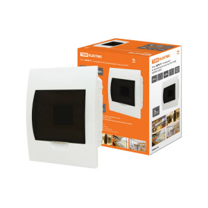 Бокс ЩРВ-П-6модулей встраиваемый пластик IP41 SQ0902-0002