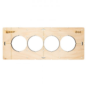 Шаблон для подрозетников c 4 отв. диам. 68 мм EKF Expert sh-d68-4