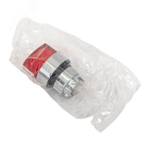 Исполнительный механизм переключателя ХB4 красный на 2 положения возвратный без фиксации, с подсветкой с короткой ручкой PROxima XB4BD2L-R