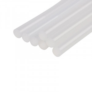 Стержни клеевые 7мм,100мм, 6шт/уп, прозр, блистер