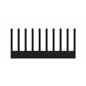 125415, Радиаторы Extrusion Cut to Length, 12 Inch, 6.50", Flatback Heat Sink 6664 xx4509, 1.3 Thermal Resistance Degree Celsius with 3 Inch Length