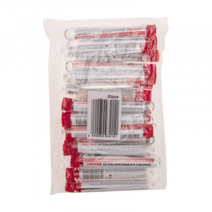 Припой с канифолью ПОС-61 10гр  1.0мм, Припой трубчатый с канифолью REXANT, 10 г, d1.0 мм, (олово 61%, свинец 39%), колба