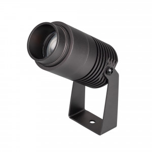 Светильник ALT-RAY-ZOOM-R52-8W Warm3000 (DG, 10-40 deg, 230V) 028076, Уличный светодиодный прожектор, мощность 8Вт, регулируемый угол освещения 10-40°. Цвет ТЕПЛЫЙ 3000К, световой поток для угла 10° 240 для угла 40° 420лм. Влагозащищенный корпус IP67 - темно-серый алюминий, экран из закаленного стекла.