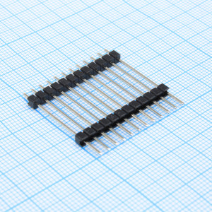 DS1029-01-1X12P8BVB6-B, Штыревой соединитель, 1х12 шаг 2,54мм.,однорядный (A=6.00мм, C=21.00мм, B=3.00мм)