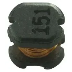 SDR0302-151KL, Катушка индуктивности SMD неэкранированная проволочная 150мкГн ±10% 100кГц 38Q-добротность феррит 0.2A 4.6Ом сопротивление по постоянному току автомобильного применения