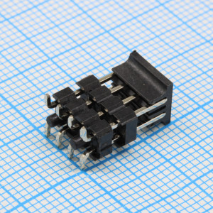 DS1029-06-2X4P8BS3SRS-B, Соединитель штыревой  2х4 контакта шаг 2,54мм
