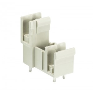 Вилка Wiecon 8113 S E / 2 G OB, Вилочный разъем, 2 этажа, вертикальный, на плату, шаг: 5.0 мм, 2 полюса, фиксация на плате пайкой, исполнение: без маркировки, 300V, 10А, цвет: серый